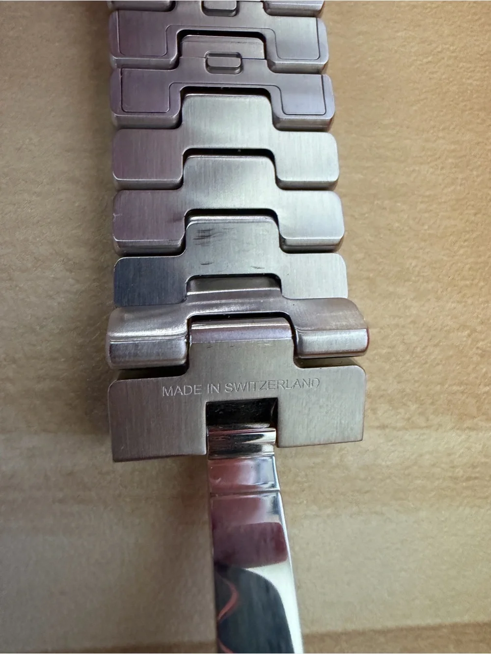 Hermes Apple Watch Single Tour 46mm Stainless Steel Watch Link Bracelet - Silver
